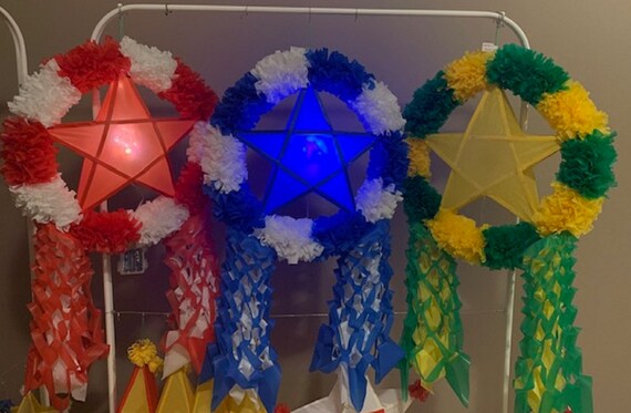 Philippines Christmas Lantern Traditional Bamboo Parol With Twinkling  Lights large - Etsy Finland