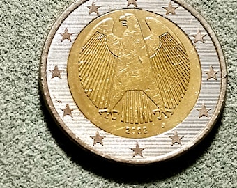 2 Euro Coin Germany 2002 D - Etsy