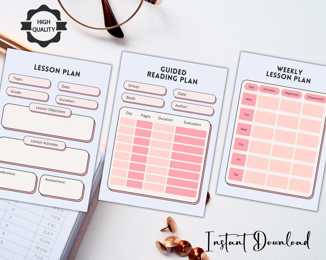 Study Plan Printable Instant Download Minimal Productivity - Etsy
