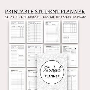 Undated Student Organizer for Middle School, Daily Homeowrk Planner, 8.5 x  11 (SO-8) - KL-5KF3-CI7Y 