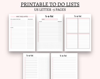 To do list imprimable to do list bundle to do list planner page productivité planificateur to do list template big happy planner daily schedule pdf