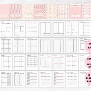 Ultimate life planner ADHD for adults printable ADHD organizer bundle productivity pages  big happy planner inserts ADHD journal pdf