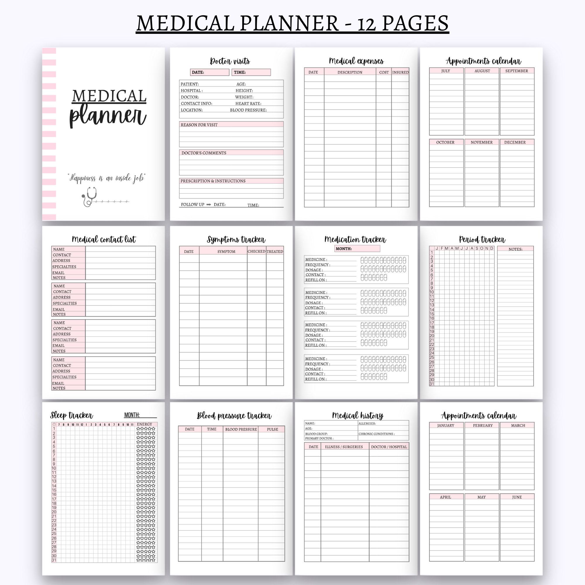 Ultimate Life Planner Life Binder Planner Bundle Daily Planner Etsy