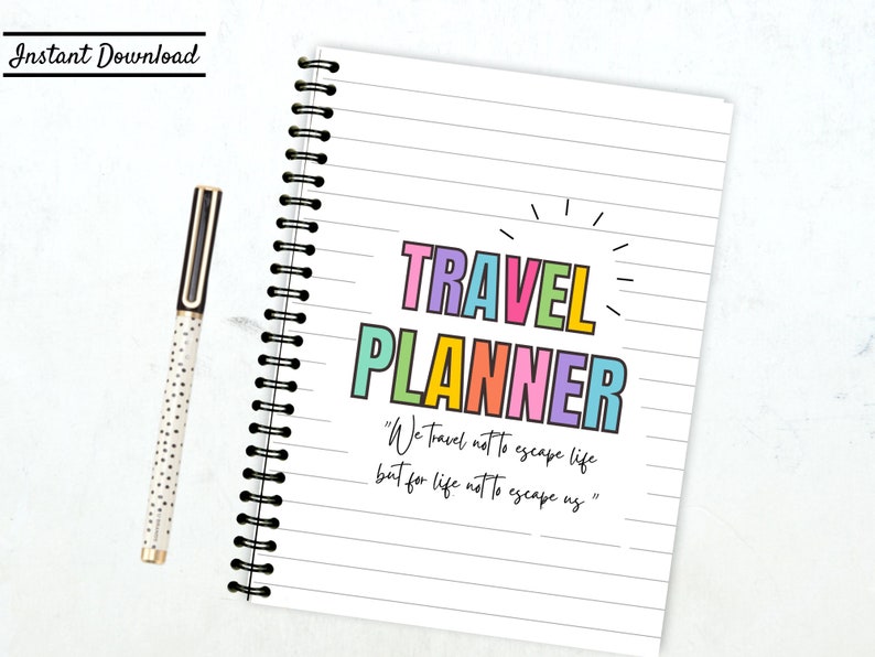 Travel Planner Travel Journal Vacation Planner Trip Itinerary Etsy