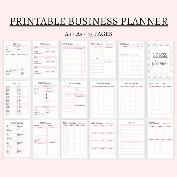 Business Planner Small Business Planner Home Business - Etsy