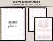 Digital Budget Planner: Hyperlinked Finance Tracker (GoodNotes, PDF)