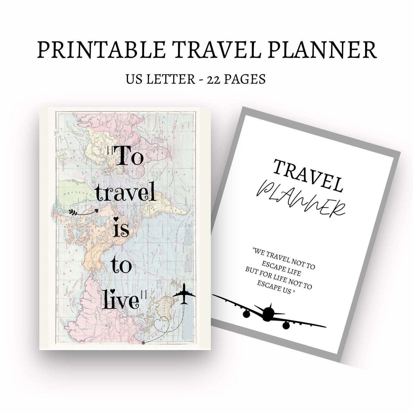 Travel Planner Travel Journal Vacation Planner Trip Itinerary Planner