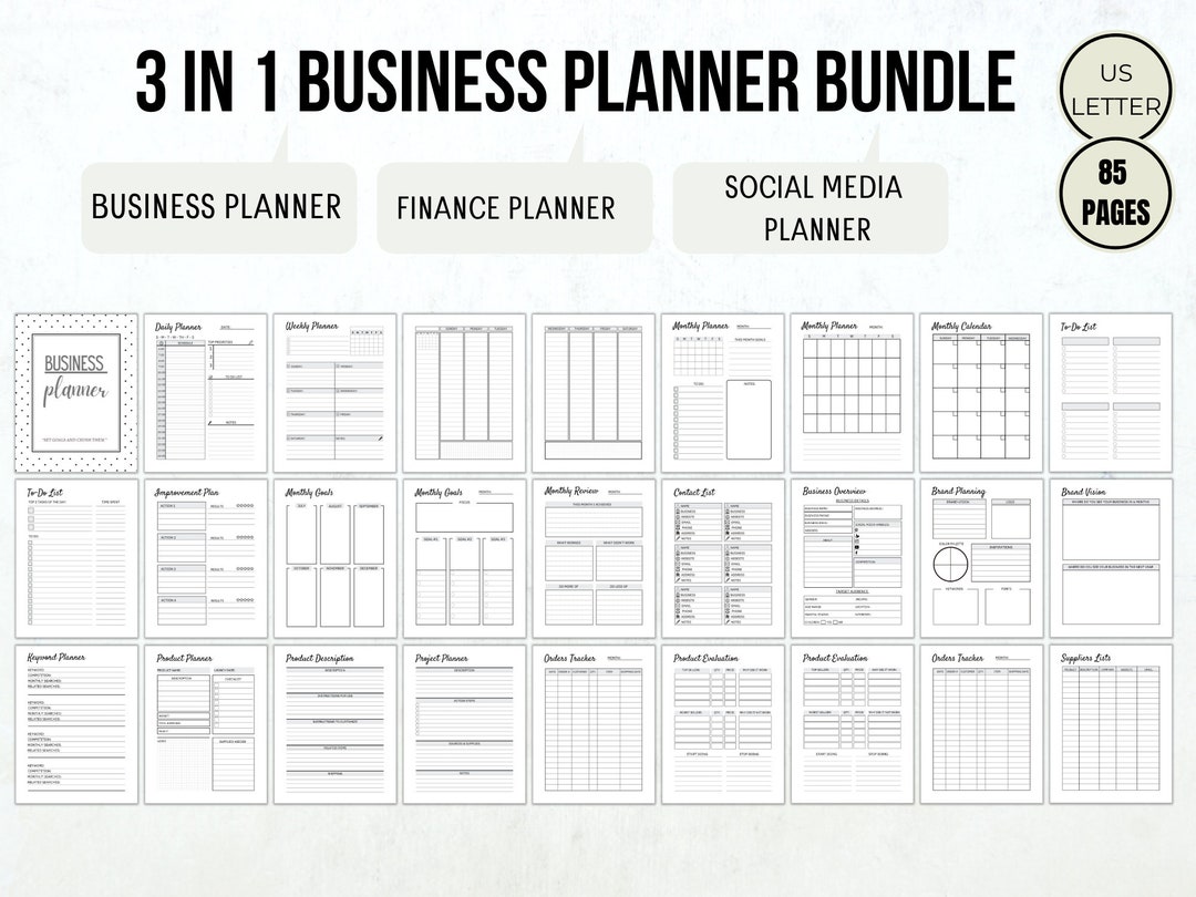 Business Planner Small Business Planner Home Business Templates ...