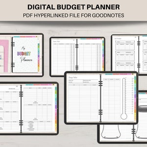 Digitaler Haushaltsplaner: GoodNotesFinance Tracker (Hyperlinked PDF)
