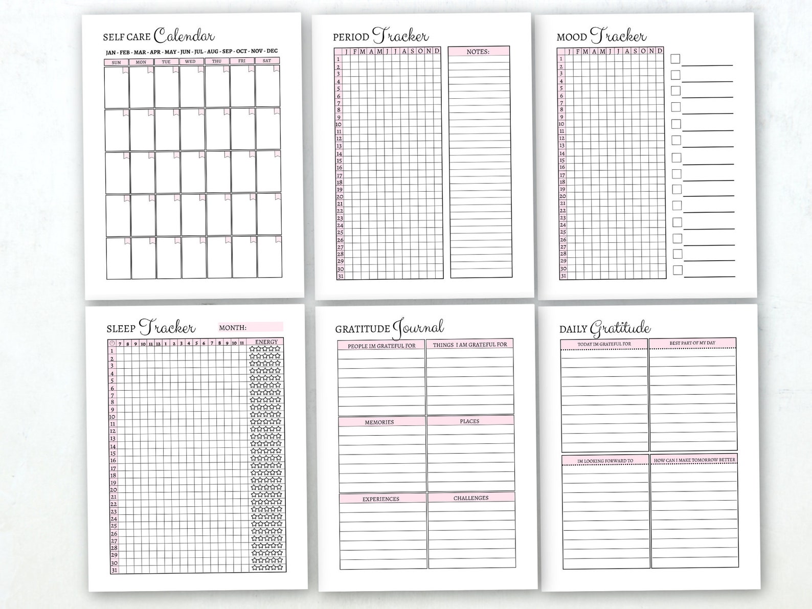 Self Care Journal Self Care Planner Self Care Kit Wellness Etsy