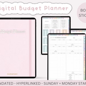 Digital Budget Planner, Finance Tracker, Goodnotes Budget Planner, Monthly Budget Planner, Digital Budget Planner For Ipad, Paycheck Budget