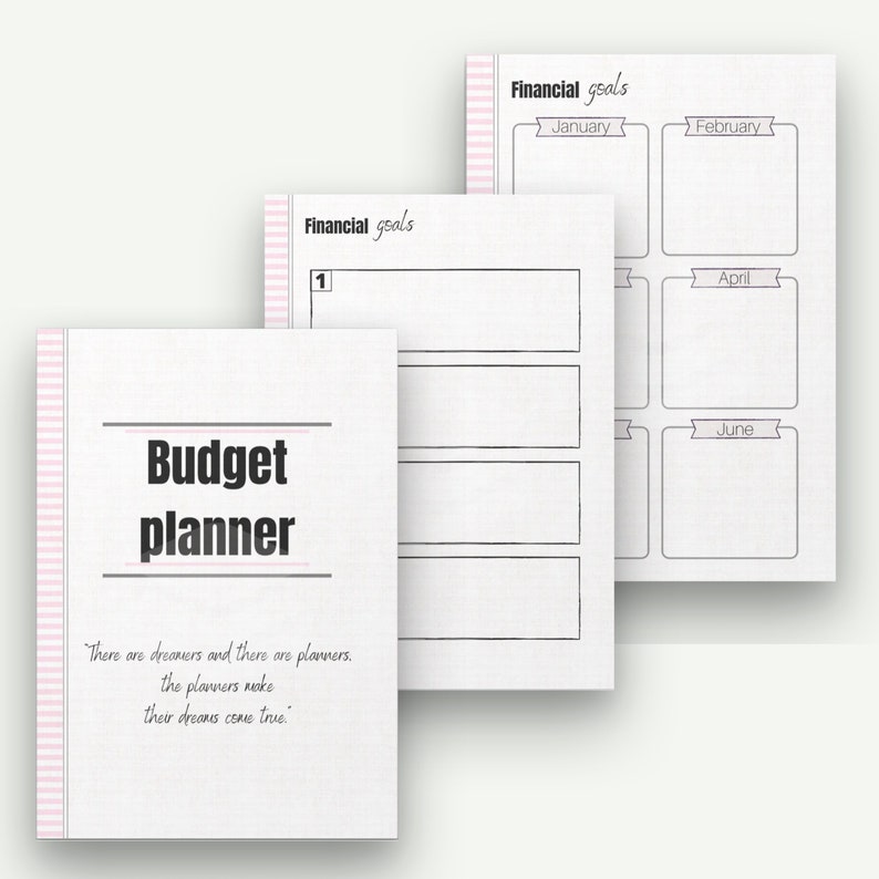 Digital budget planner printable finance planner A5 A4 us letter 8.5x11 half letter sizes instant download pdf file image 2