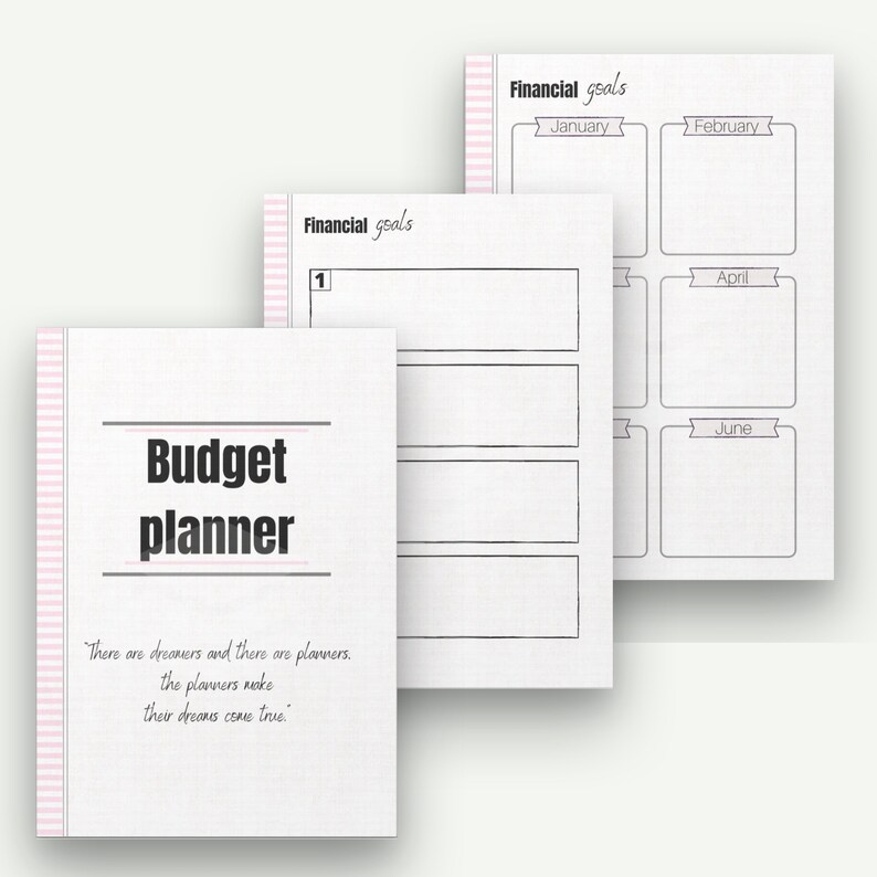 Printable Budget Planner: A4, A5, US Letter Sizes (PDF File) - Etsy