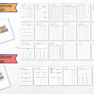 Ultimate Life Planner Us Letter Printable Big Happy Planner Bundle ...
