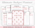 Budget Planner Finance Planner Monthly Budget Planner Printable Budget Binder bill tracker Digital Bi Weekly Budget Savings Debt Tracker