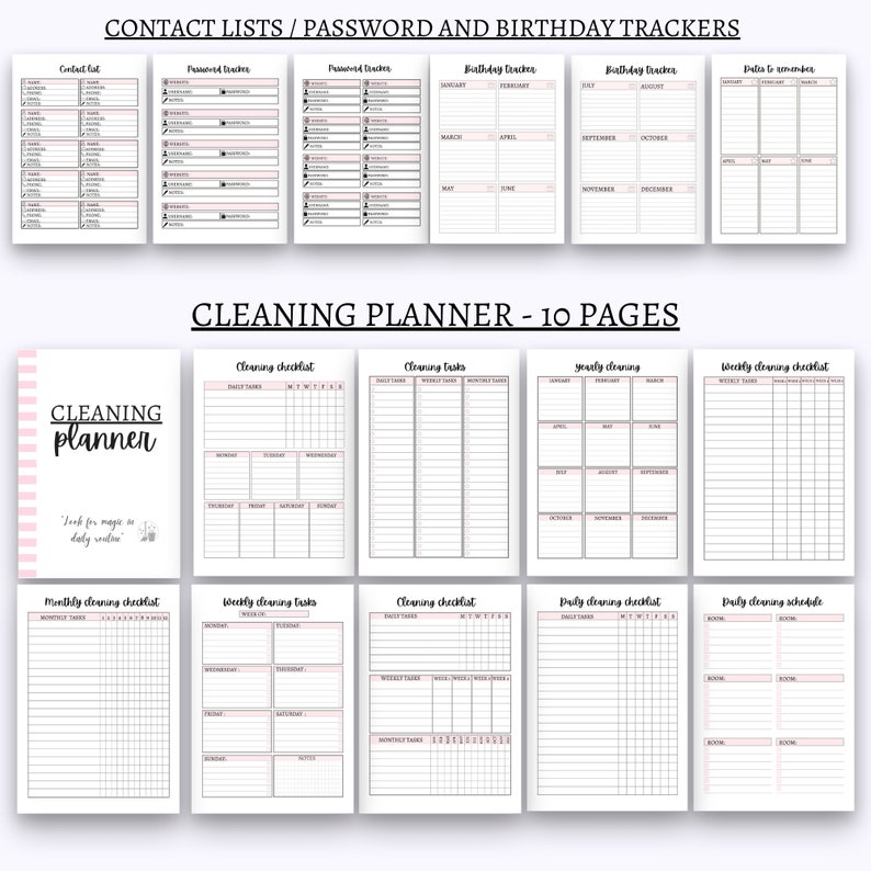 Ultimate Life Planner Life Binder Planner Bundle Daily Planner Etsy