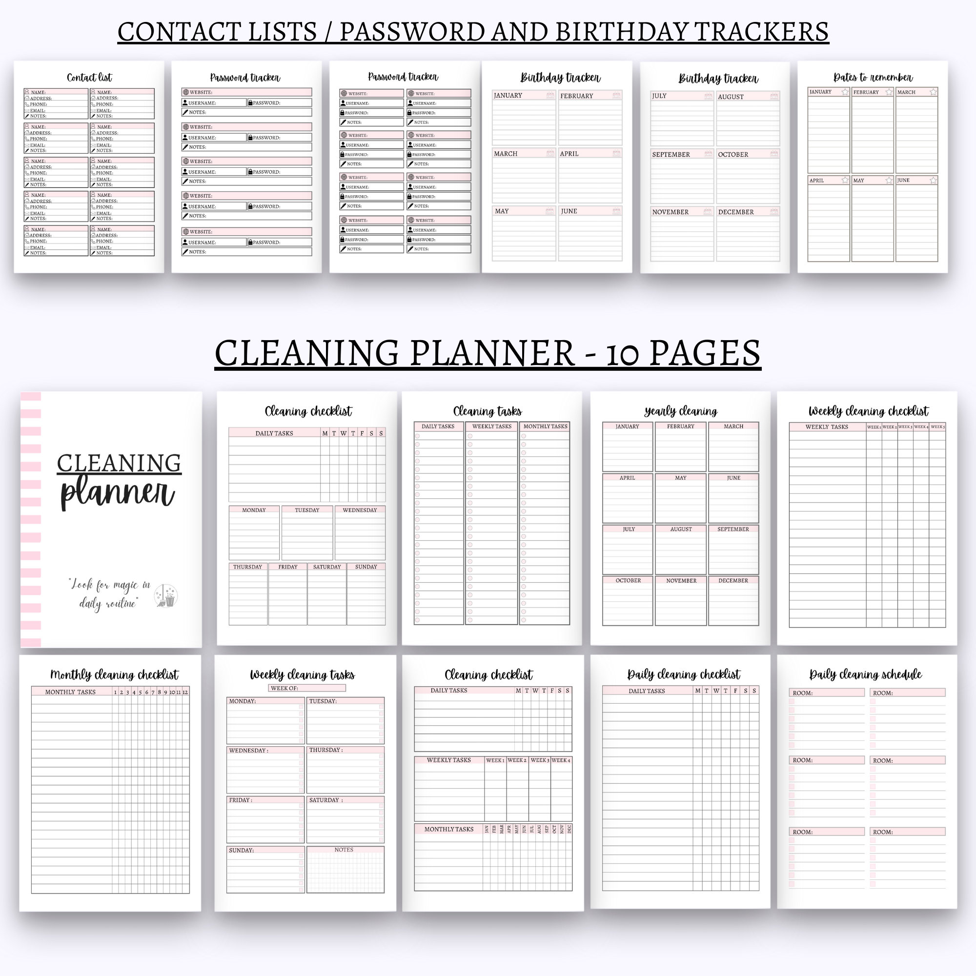 Ultimate Life Planner Life Binder Planner Bundle Daily Planner Etsy