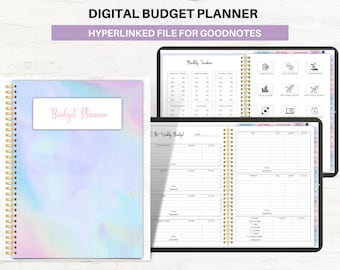 Digital Budget Planner: Hyperlinked GoodNotes Finance Tracker (PDF)