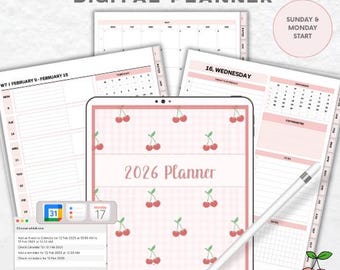 2026 Digital Planner: Goodnotes iPad Journal (PDF Download, Stickers Included)