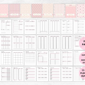 life planner home management binder ultimate all in one planner bundle printable mom planner home binder household binder planner pages pdf