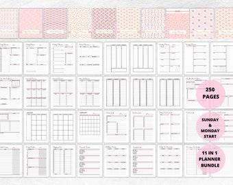 life planner home management binder ultimate all in one planner bundle printable mom planner home binder household binder planner pages pdf