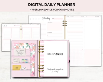 Digital Daily Planner: Undated Schedule, To-Do Lists (Goodnotes, iPad)