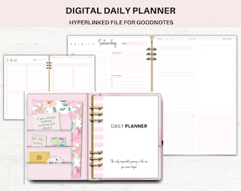 Digital Daily planner Goodnotes Daily planner undated daily schedule 2023 planner to do list planner notes templates daily planner for ipad