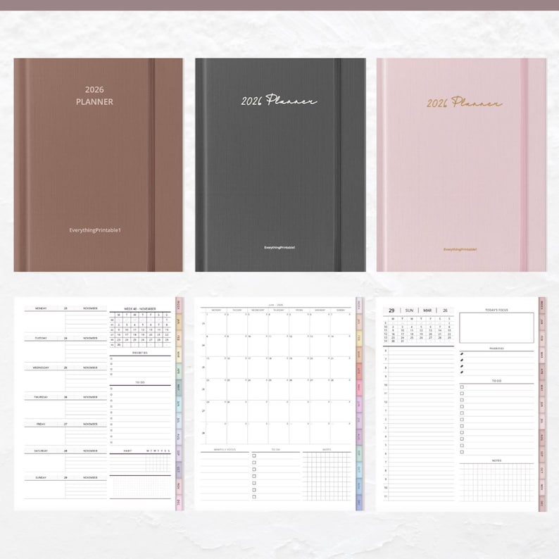 2026 Digital Planner, Goodnotes Planner for Ipad, Hyperlinked Daily ...