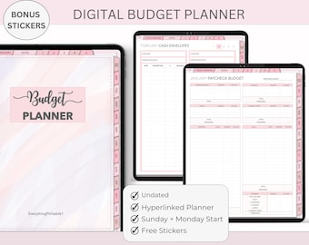 Goodnotes Budget Planner: Monthly Finance Tracker (Digital Download)