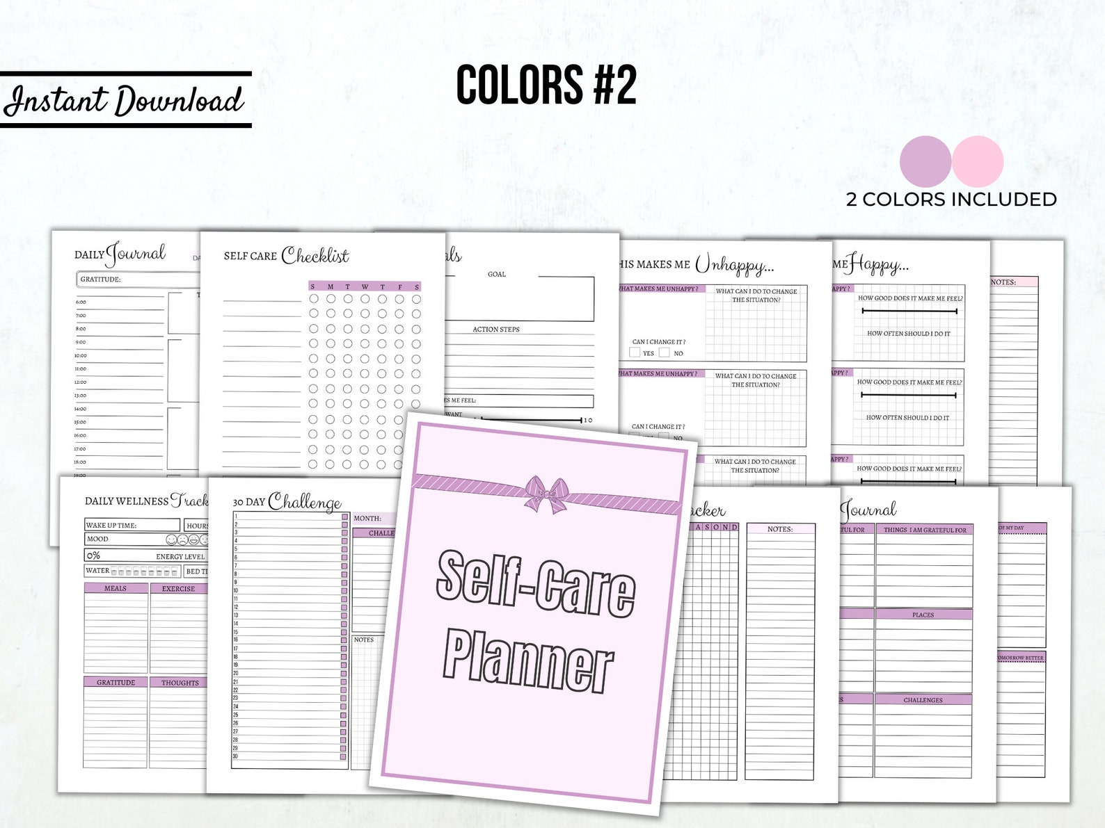 Self Care Journal Self Care Planner Self Care Kit Wellness Etsy