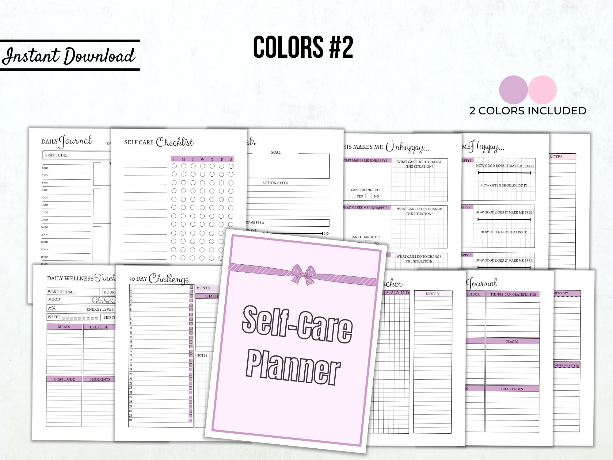 Self Care Journal Self Care Planner Self Care Kit Wellness Etsy