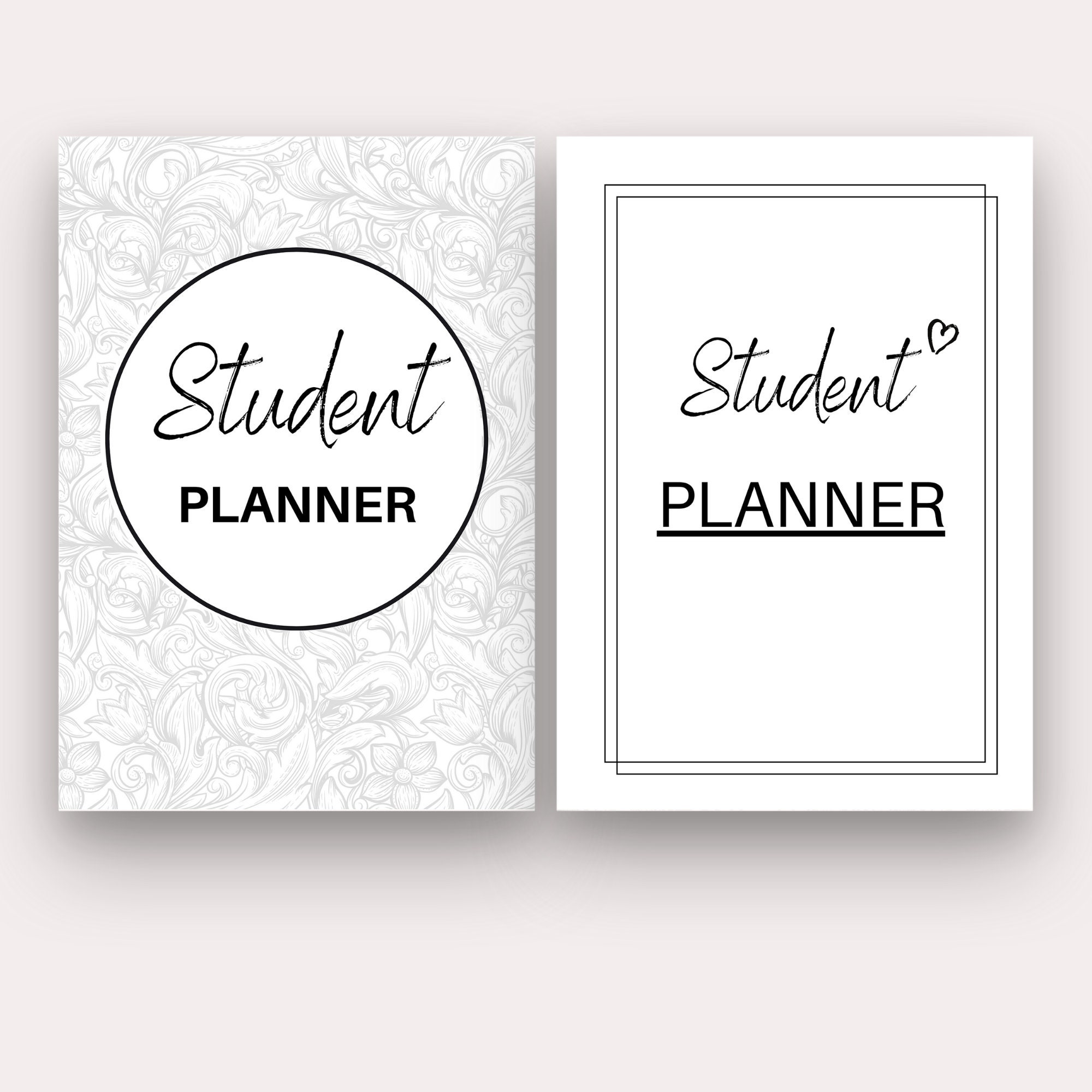 Student Planner Study Planner Printable Academic Planner Etsy Singapore