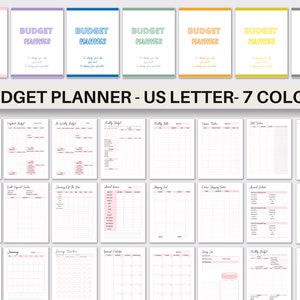 Budget planner finance binder monthly paycheck tracker bi weekly budget bill tracker savings tracker monthly budget templates us letter pdf