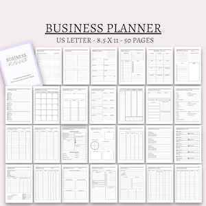 business planner small business planner online business planner Etsy shop planner business binder home business bundle happy planner pdf