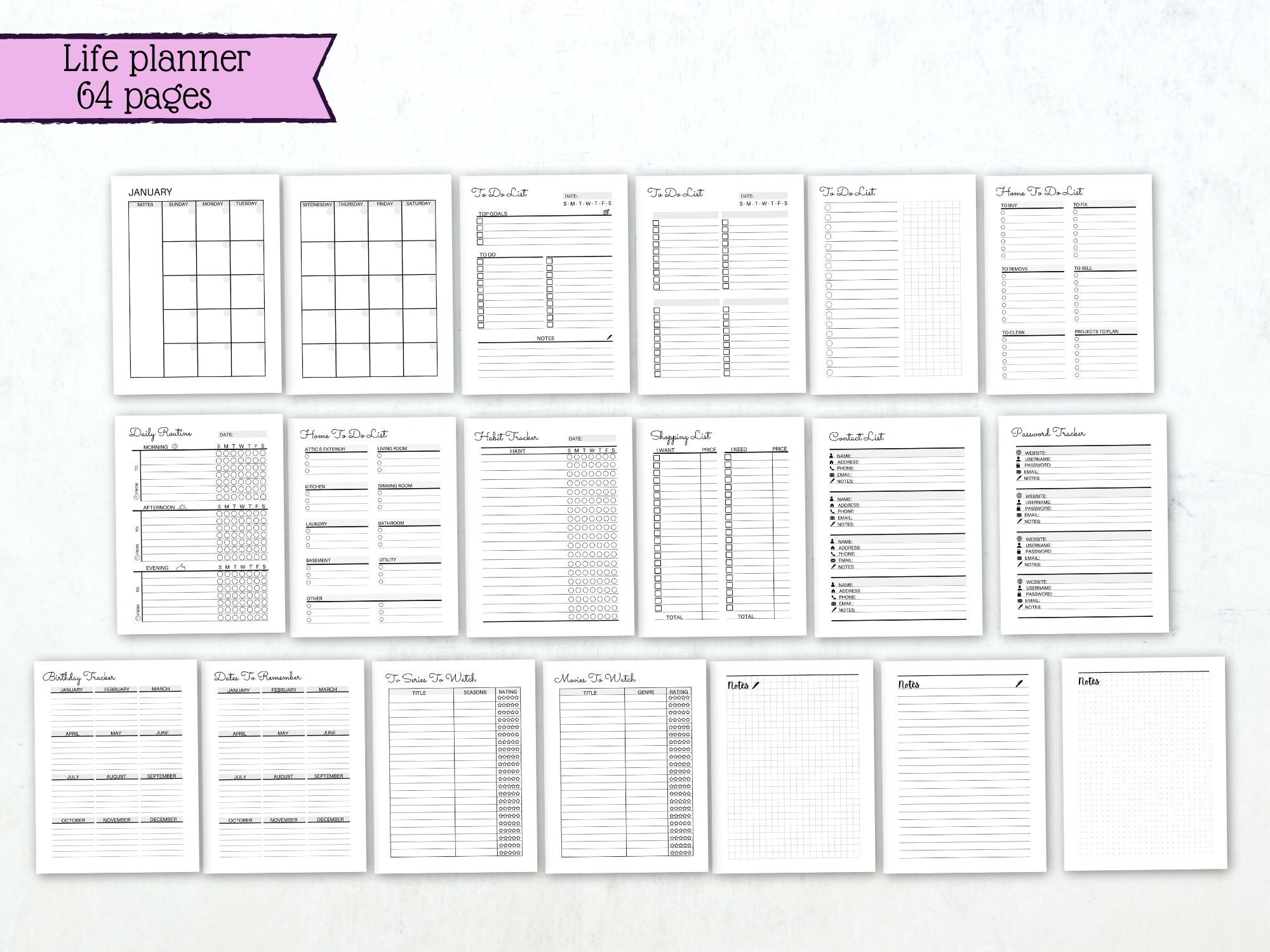 Ultimate Life Planner Bundle | Home Management Binder (PDF) - Etsy