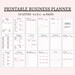 Business planner small business planner home business organizer printable pdf us letter 8.5x11 big happy planner printable business inserts 
