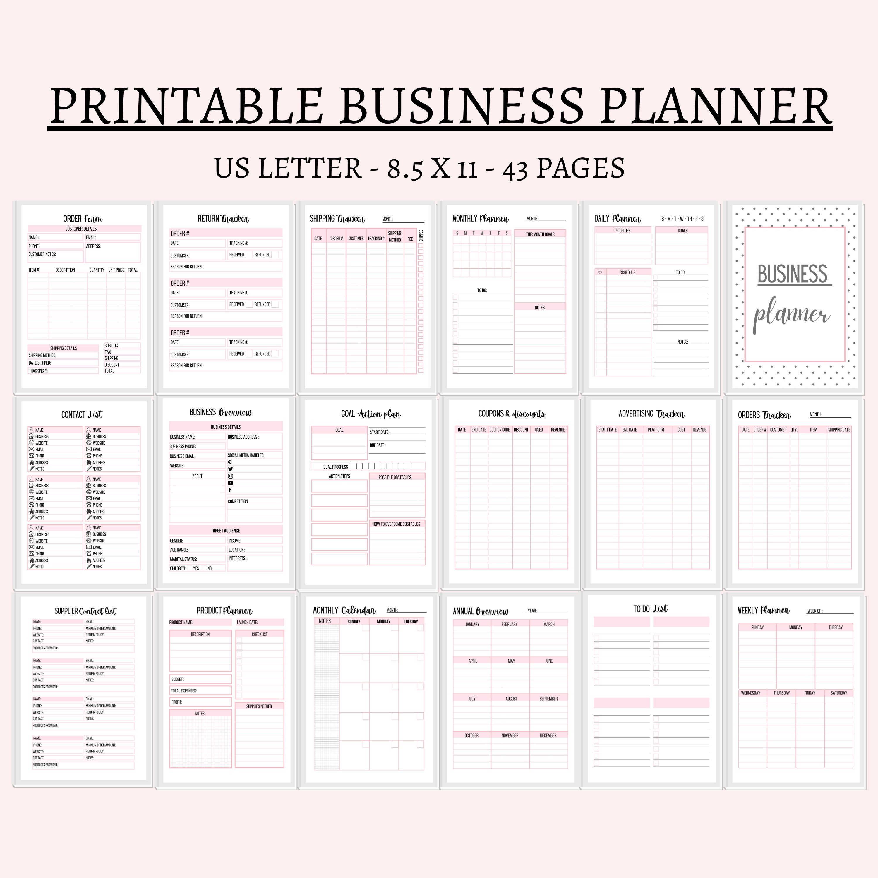 small business planner organizer