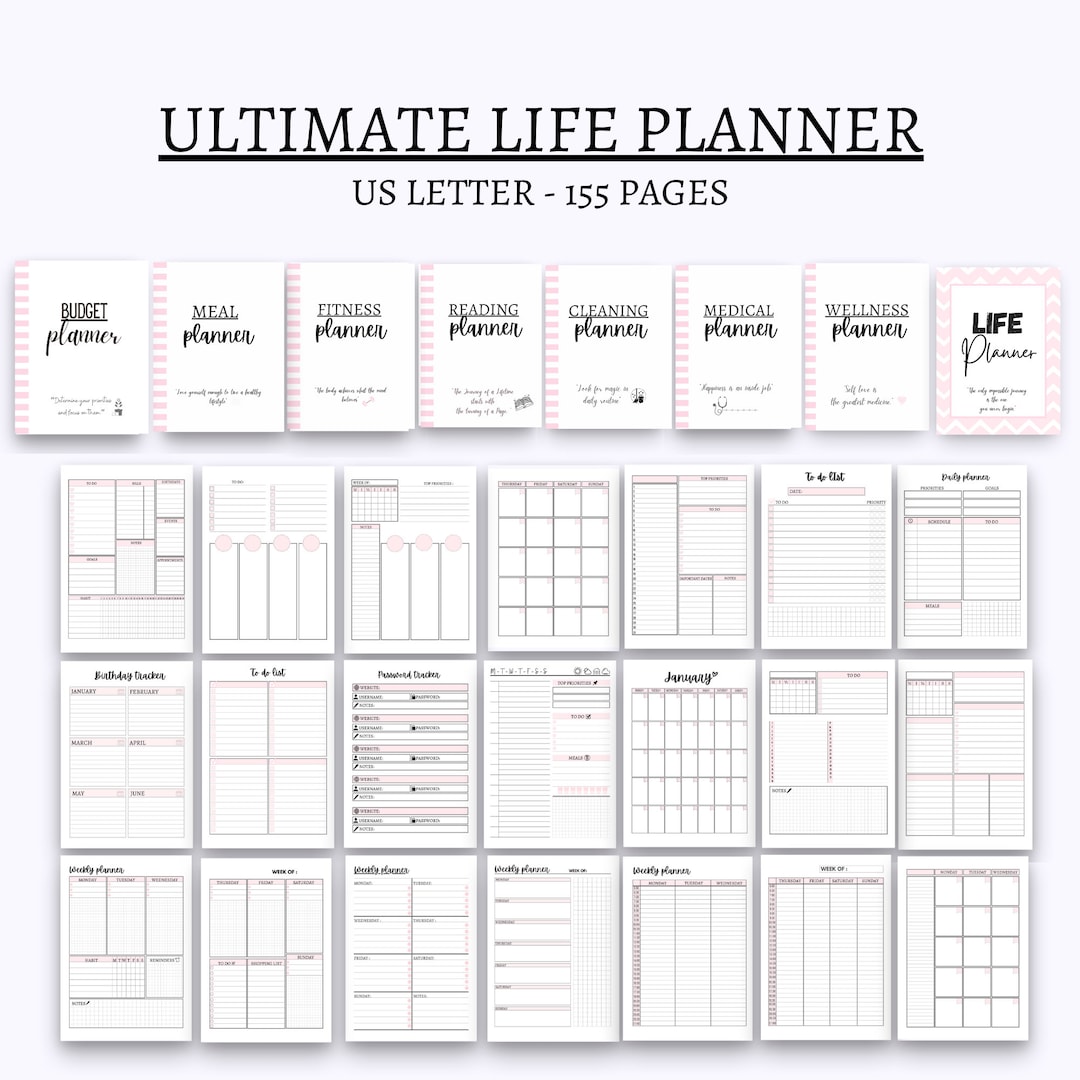 Home Management Binder Household Planner Life Planner