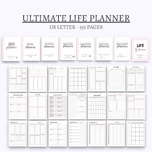 Home management binder household planner life planner printable inserts ultimate household binder planner bundle life organizer pdf pages