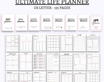 Home Management Ordner Lebensplaner Lebensplaner Printable Inserts Ultimativer Haushaltsordner Planer Bundle Life Organizer pdf Seiten