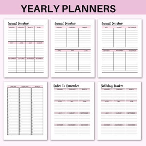 productivity planner ADHD planner for adults daily planner weekly planner monthly planner bundle A4 A5 us letter classic hp inserts pdf image 7