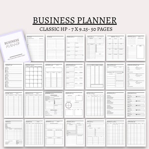 business planner small business planner online business planner Etsy shop planner business binder home business bundle classic hp  pdf