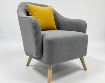 Curved Tub Chair | 31" Organic Latex Eco Chair | STYLNN