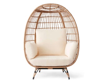 Best Choice Egg Chair Replacement Cushion Covers Outdoor | Patio Pod Chair Cushion Slipcover | Weather Resistant | (Cover Only)