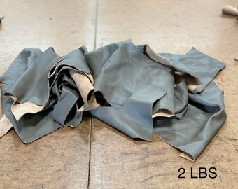 Leather Taupe Medium Large Scraps Sold by the Pound STYLNN Mystery Pack