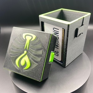 Black and Green Guild (Exposed Commander)  Deck box