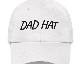 hat that says dad on it
