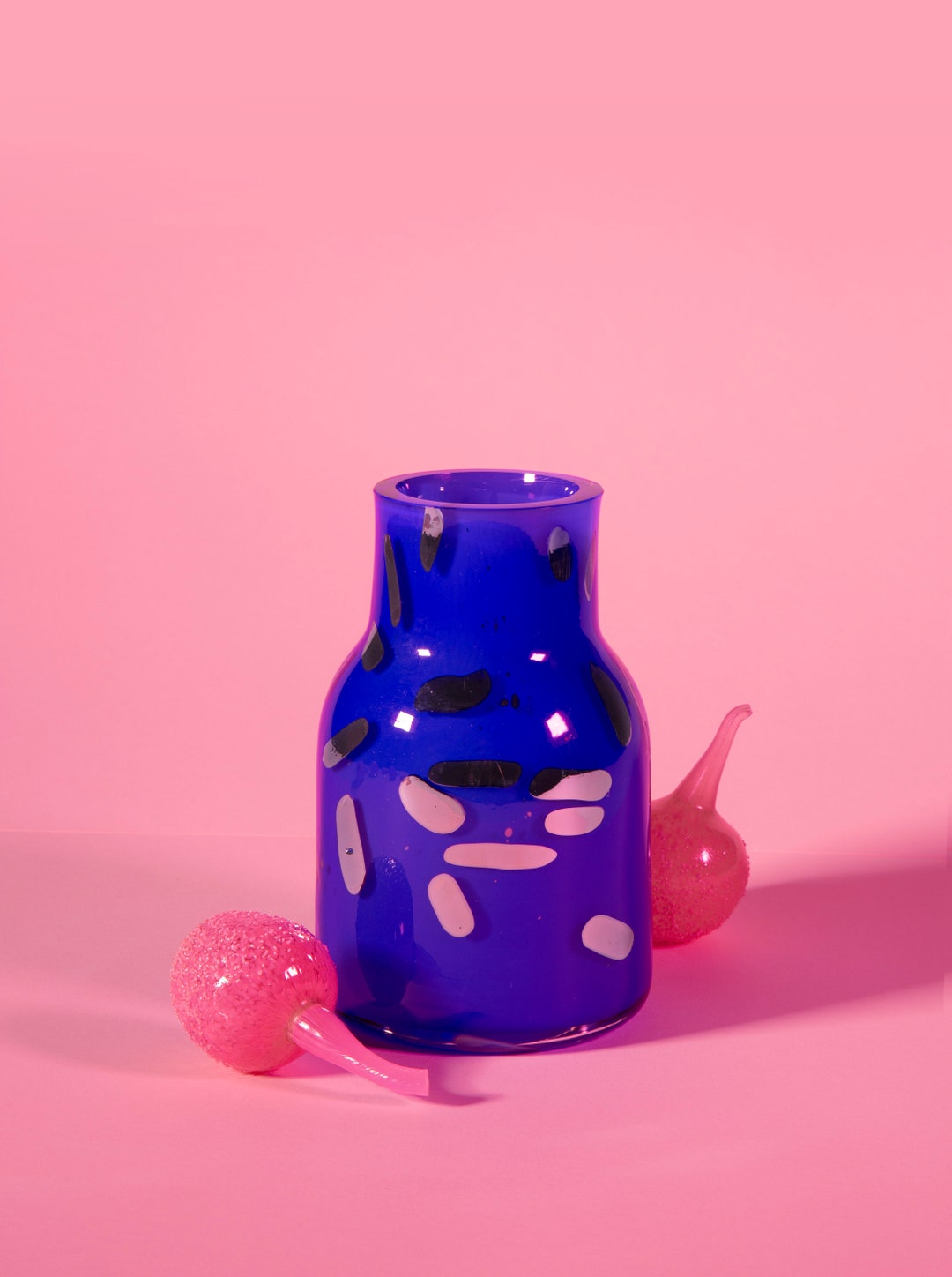 Contemporary Glass Design Handmade Glass Vase Candy Bottle Electric