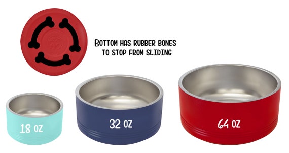 Custom Insulated Stainless Steel Dog Bowls (Wholesale)