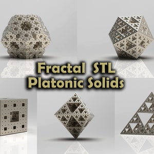 Platonic Solids - 3D Fractal STL Files for 3D printing